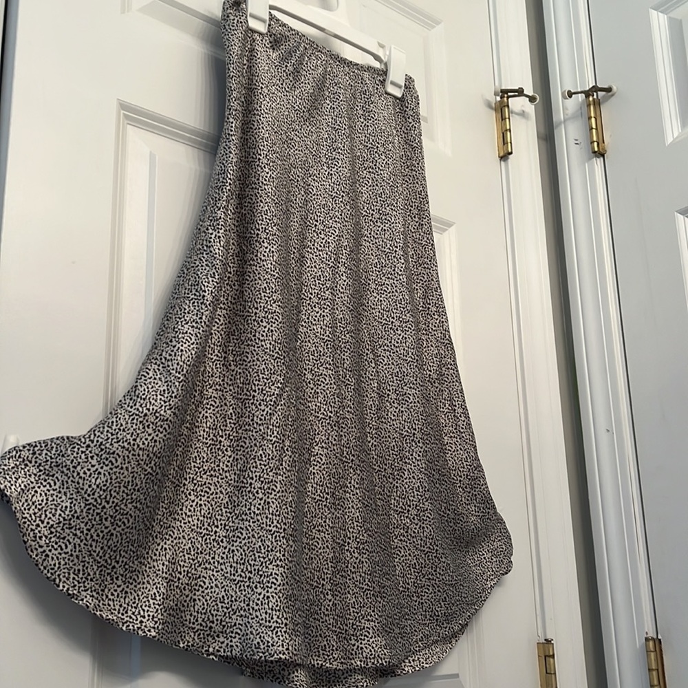 Sienna Sky Black / White Pattern Lightweight Lined Skirt